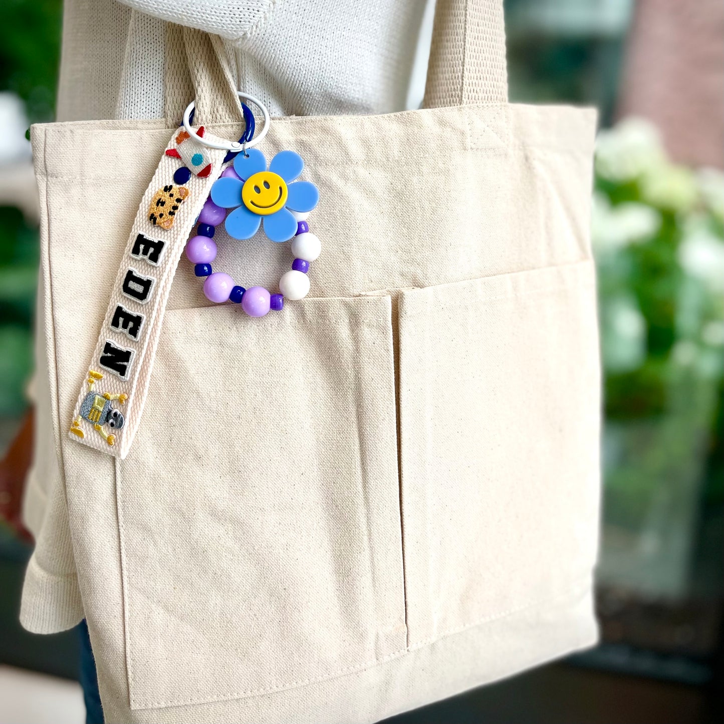 Buttercup Beaded Keychain