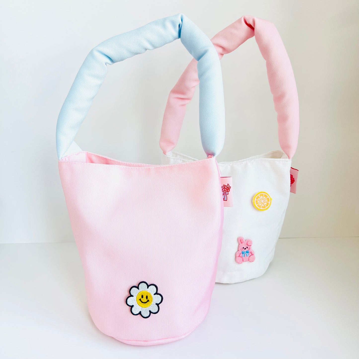 White Cotton Candy Bucket Bag