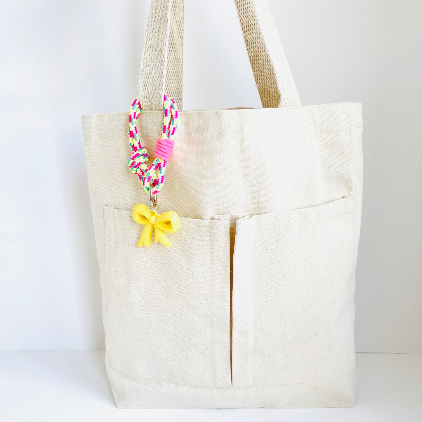 Rope Bow Bag Charm